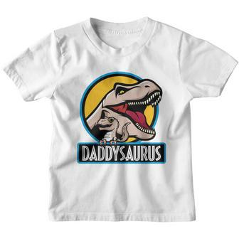 Daddysaurus Rex Fathers Day Youth T-shirt - Monsterry