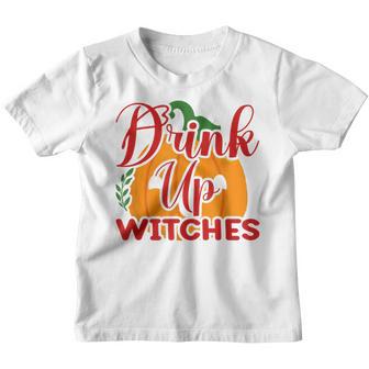 Drink Up Witches Halloween V11 Youth T-shirt - Thegiftio UK