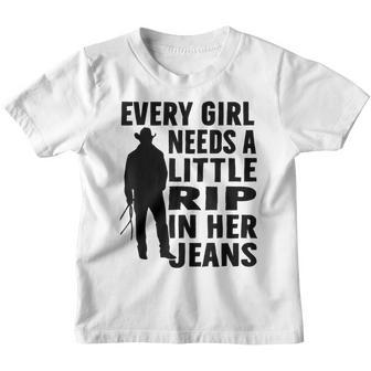 Every Girl Needs A Little Rip In Her Jeans V56 Youth T-shirt - Thegiftio UK