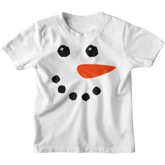 Eyelashes Christmas Outfit Snowman Face Costume Men Boys Kid Youth T-shirt - Thegiftio UK