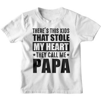 Fathers Day Dad Theres This Kids They Call Me Papa Youth T-shirt - Thegiftio UK