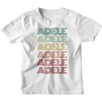 First Name Adele Italian Girl Retro Name Tag Groovy Party Youth T-shirt - Thegiftio UK
