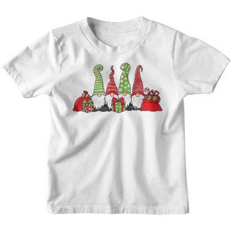Four Gnomes Gift Box Merry Christmas For Mens Womens Kids Youth T-shirt - Thegiftio UK