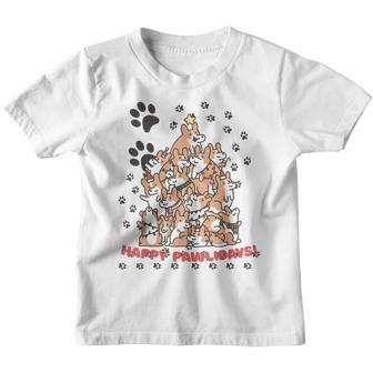 Funny Corgi Christmas Tree Lights Puppy Corgi Dog Lover Youth T-shirt - Thegiftio UK
