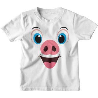 Funny Halloween Pig Face Swine Halloween Costume Men Women Youth T-shirt - Thegiftio UK