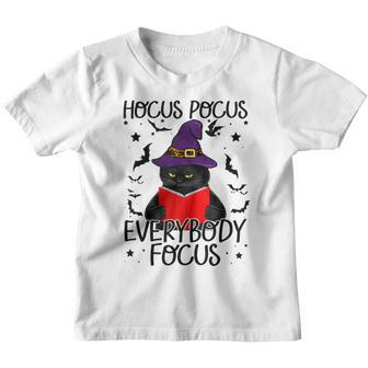 Funny Hocus Pocus Everybody Focus Funny Halloween Teacher V2 Youth T-shirt - Thegiftio UK