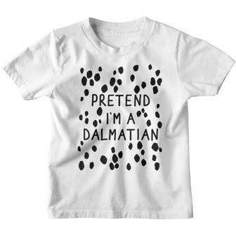 Funny Pretend Im A Dalmatian Dog Halloween Diy Costume Youth T-shirt - Thegiftio UK