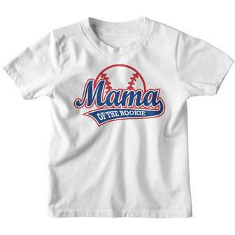 Funny Retro Baseball Mama Of The Rookie Youth T-shirt - Thegiftio UK