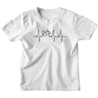 Funny Sewing Quilting Patchwork Heartbeat Youth T-shirt - Thegiftio UK