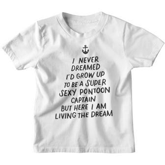 Funny Sexy Pontoon Captain Design Boat Captain Women Girls V6 Youth T-shirt - Thegiftio UK