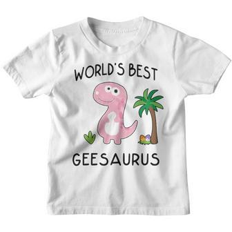 Gee Grandma Gift Worlds Best Geesaurus Youth T-shirt - Thegiftio UK