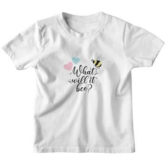 Gender Reveal Bee Baby Gender Reveal Party Cute Youth T-shirt - Thegiftio UK