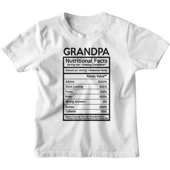 Grandpa Nutritional Facts Coffee Mug Youth T-shirt - Thegiftio UK
