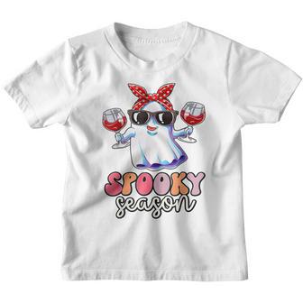 Groovy Ghost Spooky Season Halloween Costume V2 Youth T-shirt - Thegiftio UK