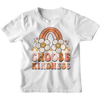 Groovy Unity Day Choose Kindness Anti Bullying Be Kind Hippy V2 Youth T-shirt - Thegiftio UK