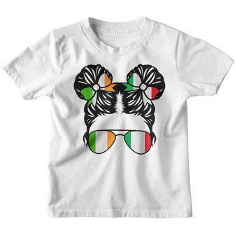 Half Irish Half Italian Girl Ireland Kids Heritage Youth T-shirt | Mazezy