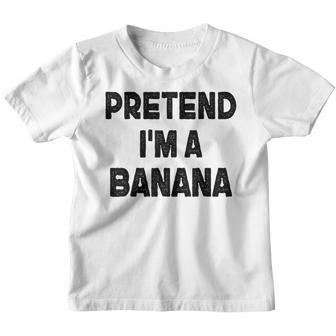 Halloween Pretend Im A Banana Funny Lazy Halloween Costume Youth T-shirt - Thegiftio UK