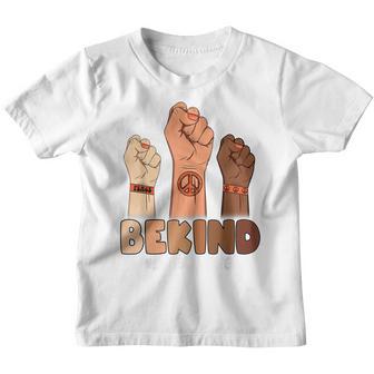 Hands Be Kind Anti Bullying Unity Day 2022 Girl Women Orange Youth T-shirt - Thegiftio UK