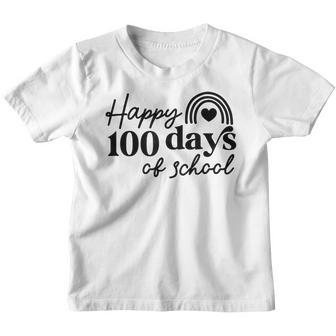 Happy 100 Days Of School Teacher Life Rainbow Back To School V3 Youth T-shirt - Thegiftio UK