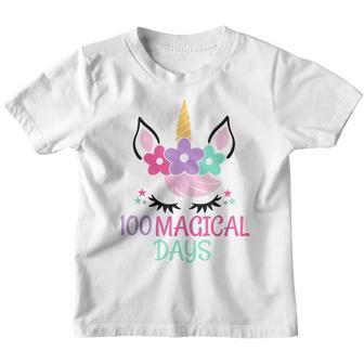 Happy 100Th Day Cute Unicorn Smarter Teacher School Kids Youth T-shirt - Thegiftio UK