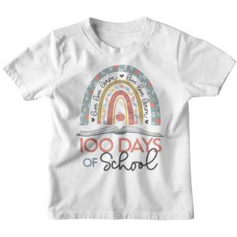 Happy 100Th Day Of School 100 Days Of Preschool Teacher V2 Youth T-shirt - Thegiftio UK