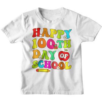 Happy 100Th Day Of School Teachers Students Kids Women Girls V4 Youth T-shirt - Thegiftio UK