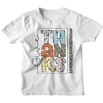 Happy Hallothanksmas Middleschool Teacher Life Thanksgiving V2 Youth T-shirt - Thegiftio UK