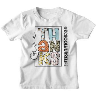 Happy Hallothanksmas Schoolnurse Life Thanksgiving V2 Youth T-shirt - Thegiftio UK