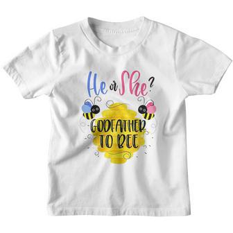 He Or She Godfather To Bee Best Christmas Gifts For Dad Youth T-shirt - Thegiftio UK