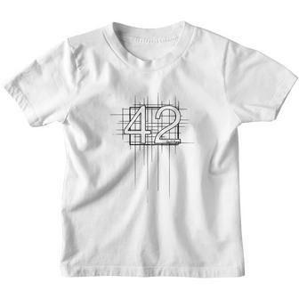 Hitchhikers Guide To The Galaxy - 42 Youth T-shirt - Thegiftio UK