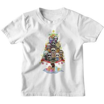 Horror Characters Nightmare Christmas Tree Youth T-shirt - Thegiftio UK