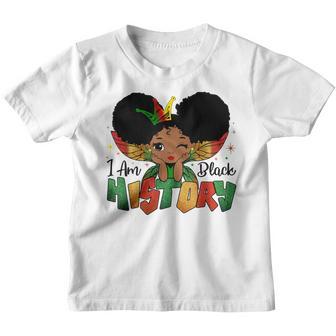 I Am Black History Month African American Kids Girl Queen Youth T-shirt - Thegiftio UK