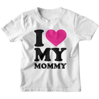 I Love My Mommy Heart Gift Happy Mothers Day Youth T-shirt - Thegiftio UK