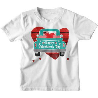 I Steal Hearts Garbage Truck Valentines Day Toddler Boys Youth T-shirt - Seseable