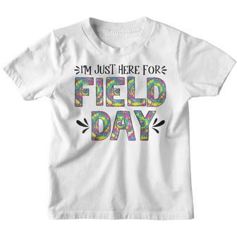 Im Just Here For Field Day Tie Dye 2023 Last Day School Youth T-shirt - Thegiftio UK