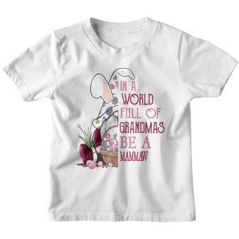 In A World Full Of Grandmas Be A Mammaw Funny Easter Bunny Grandmother Gift Youth T-shirt - Thegiftio UK