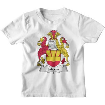 Isham Family Crest British Family Crests Youth T-shirt - Thegiftio UK