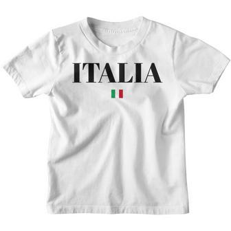Italia Flag Italy | Men Woman Kids | White Italian Youth T-shirt | Mazezy CA
