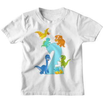 Kids 2 Years Old Dinosaur Toys Dino Slogan 2Nd Birthday Boy Youth T-shirt | Mazezy
