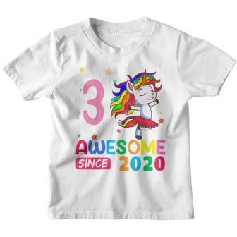 Kids 3 Year Old Gifts Girls Ns Funny Unicorn 3Rd Birthday Youth T-shirt - Thegiftio UK