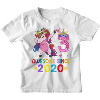 Kids 3 Years Old Gifts Unicorn Dabbing 3Rd Birthday Girl Ns Youth T-shirt - Thegiftio UK