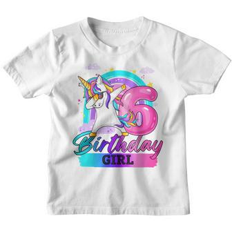 Kids 6 Year Old Gift Awesome Since 2017 6Th Birthday Unicorn Girl Youth T-shirt - Thegiftio UK
