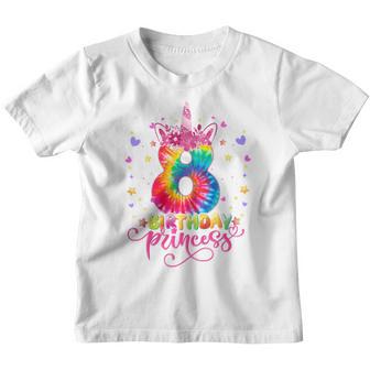 Kids 8 Year Old Gifts 8Th Birthday Girls Unicorn Face Tie Dye Youth T-shirt - Thegiftio UK
