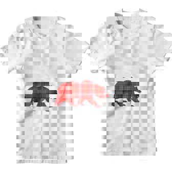 Kids Baby Bear Plaid - Mama Bear Papa Bear Baby Bear Youth T-shirt - Thegiftio