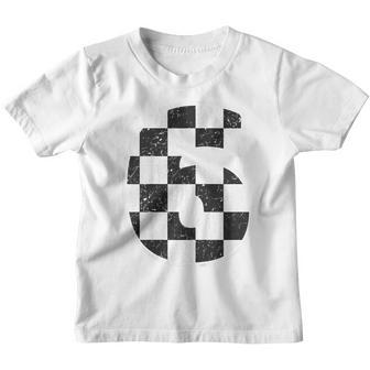 Kids Birthday Boy 6 Six Race Car 6Th Birthday Racing Car Flag Youth T-shirt | Mazezy