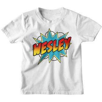 Kids Boys Wesley Name Comic Book Superhero Youth T-shirt - Thegiftio UK
