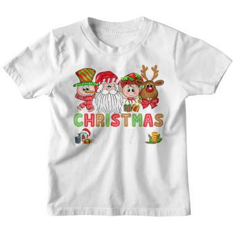 Kids Christmas Squad Santa Elf Friend Party Funny Kids Boys Girls Youth T-shirt - Thegiftio UK