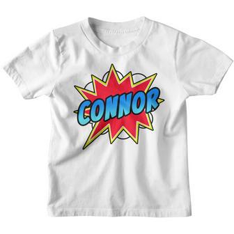 Kids Connor Boys Name Comic Book Superhero Youth T-shirt - Thegiftio UK