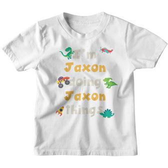 Kids Cool Jaxon Personalized First Name Boys Youth T-shirt - Thegiftio UK