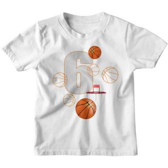 Kids Funny Cool Basketball Birthday 6 Year Old Gifts Youth T-shirt - Thegiftio UK